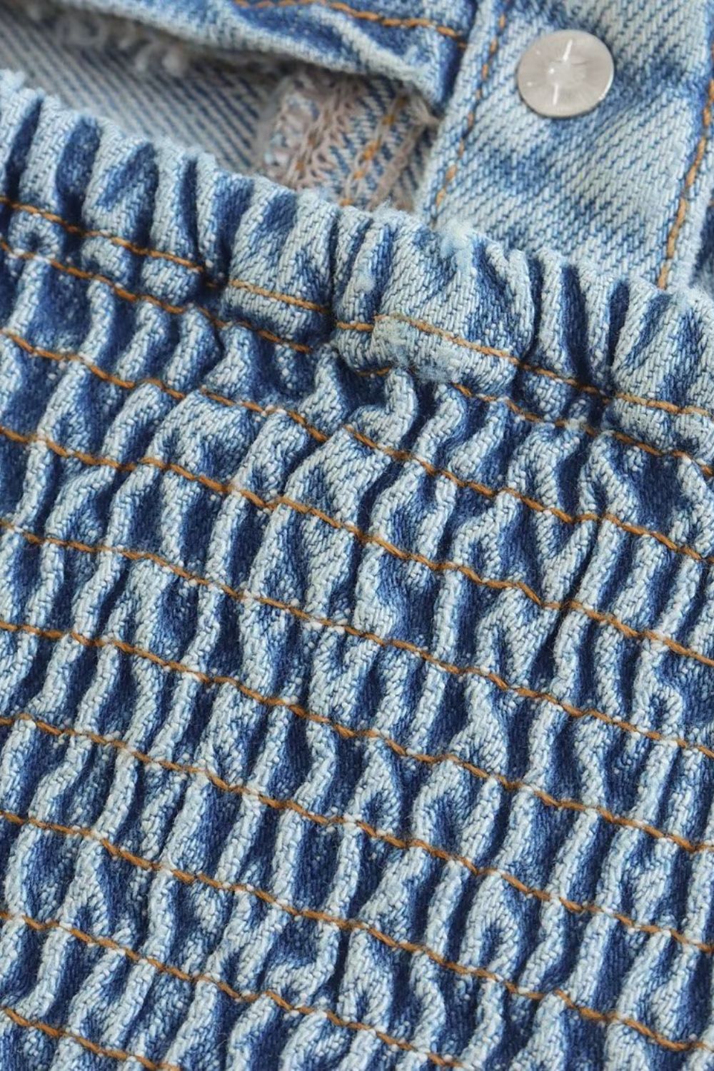 ‘Margo’ Western-style Denim Bustier Top