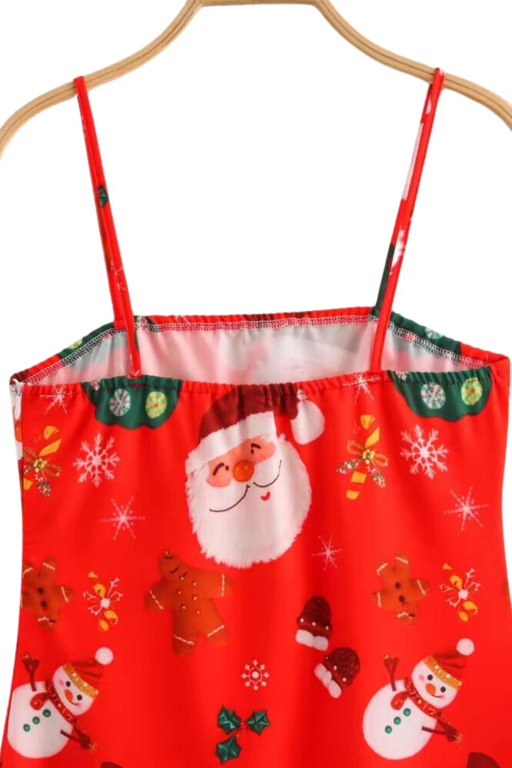 'Laura' Holiday Santa Print Dress