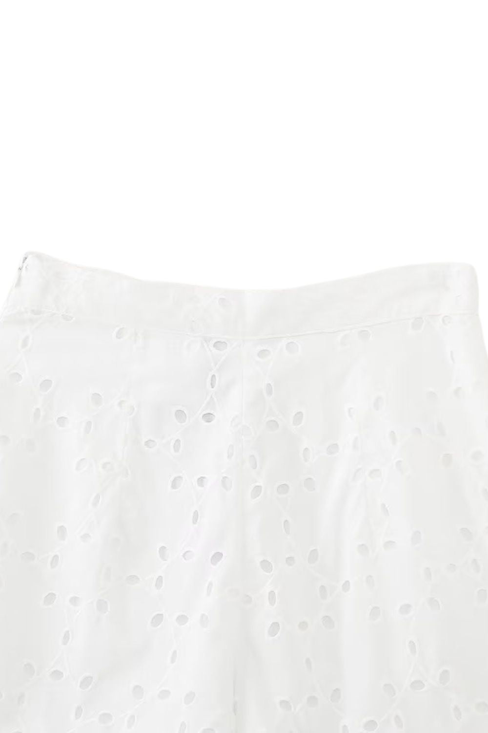 'Kennedy' Embroidered High-Waist Shorts