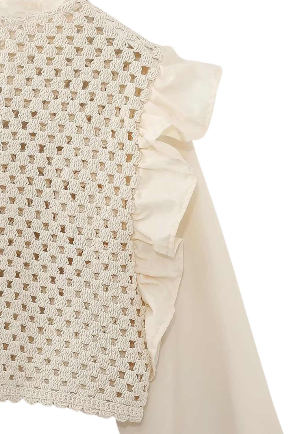 'Ustina' Layered Ruffle Sleeve Knit Top