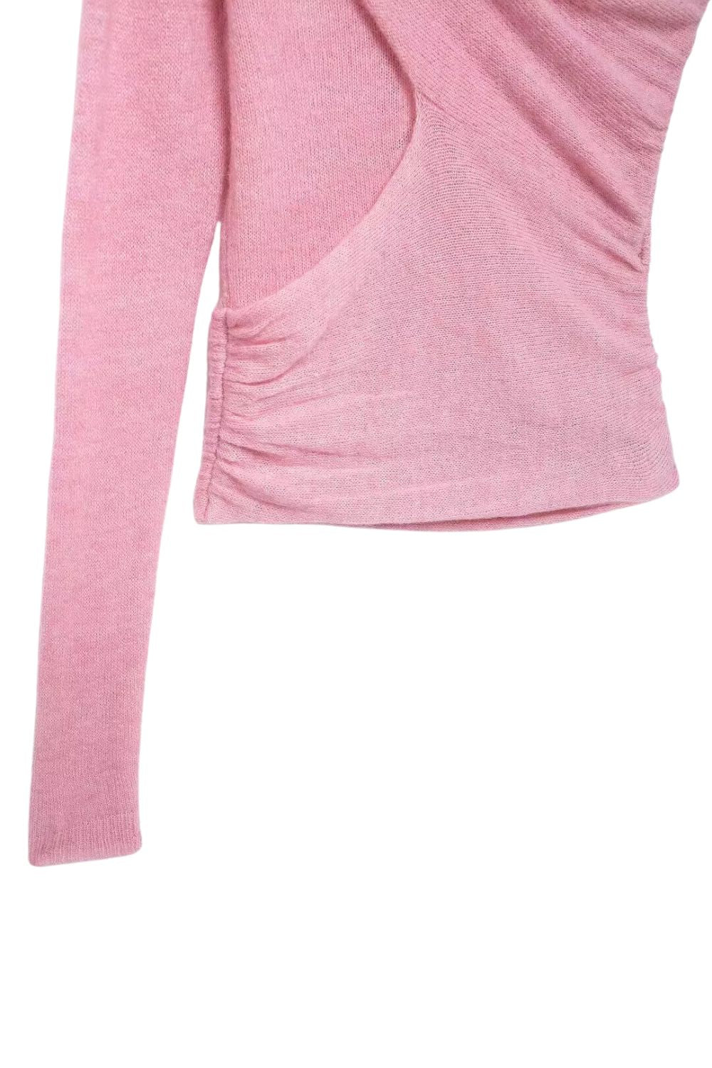 'Leigh' Floral Asymmetric Knit Top