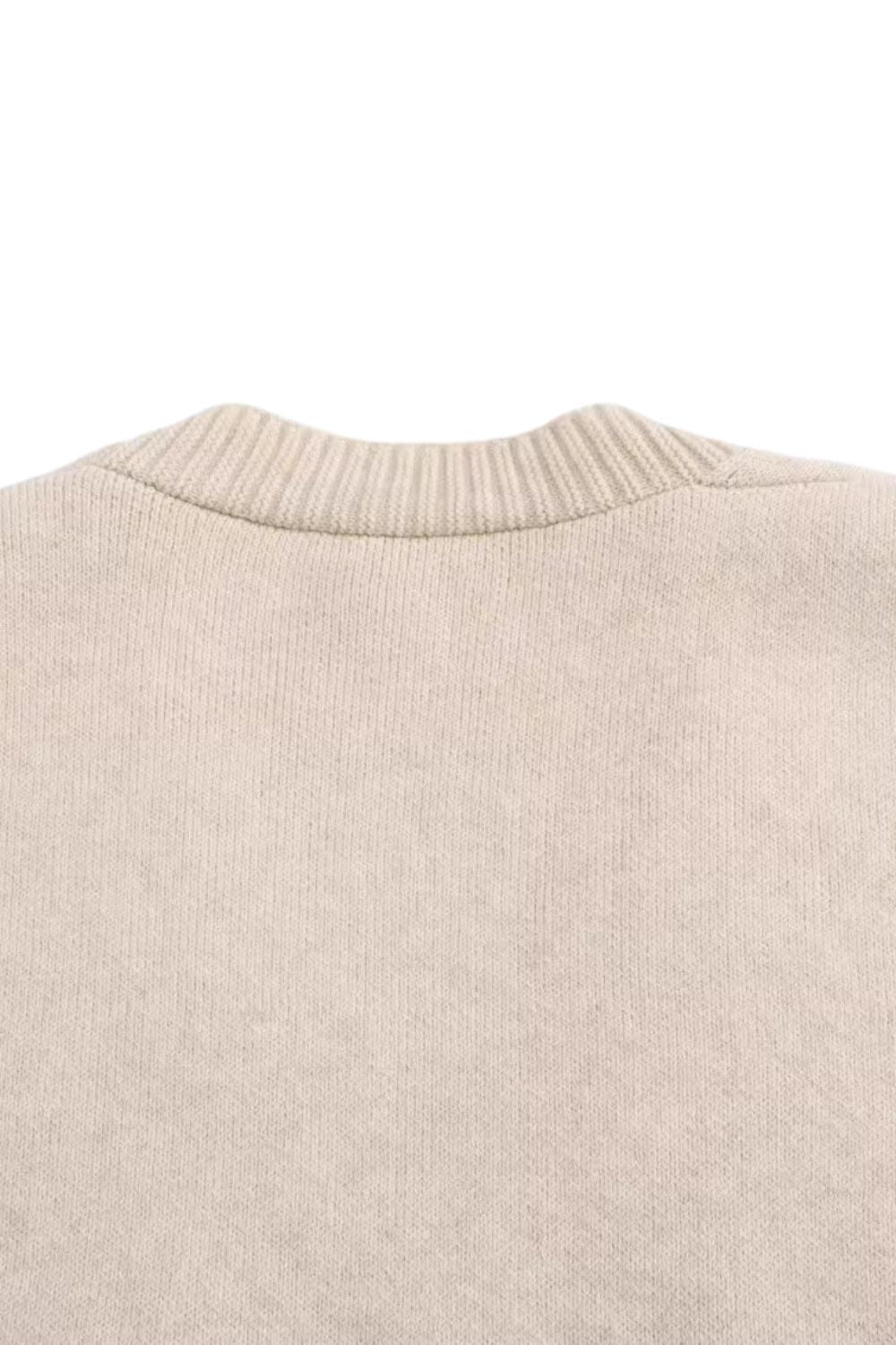 ‘Addison’ Loose V-Neck Knitted Cardigan Sweater