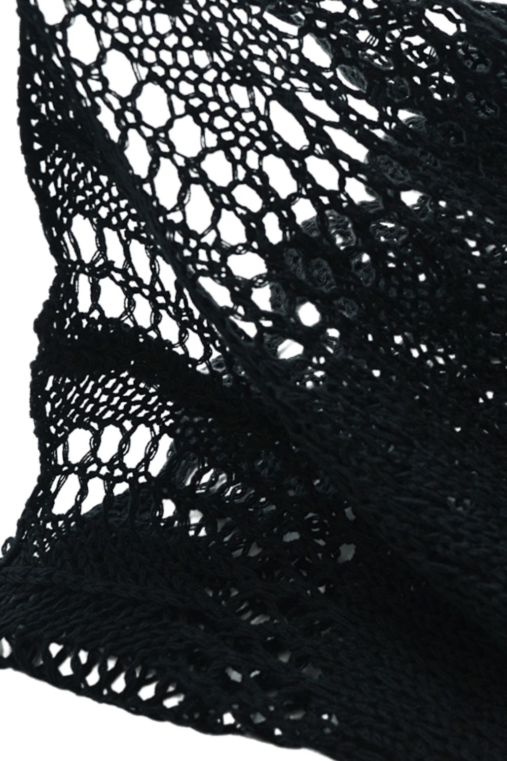 ‘Olga’ Long Sleeve Crew Neck Hollow Knitted Sweater