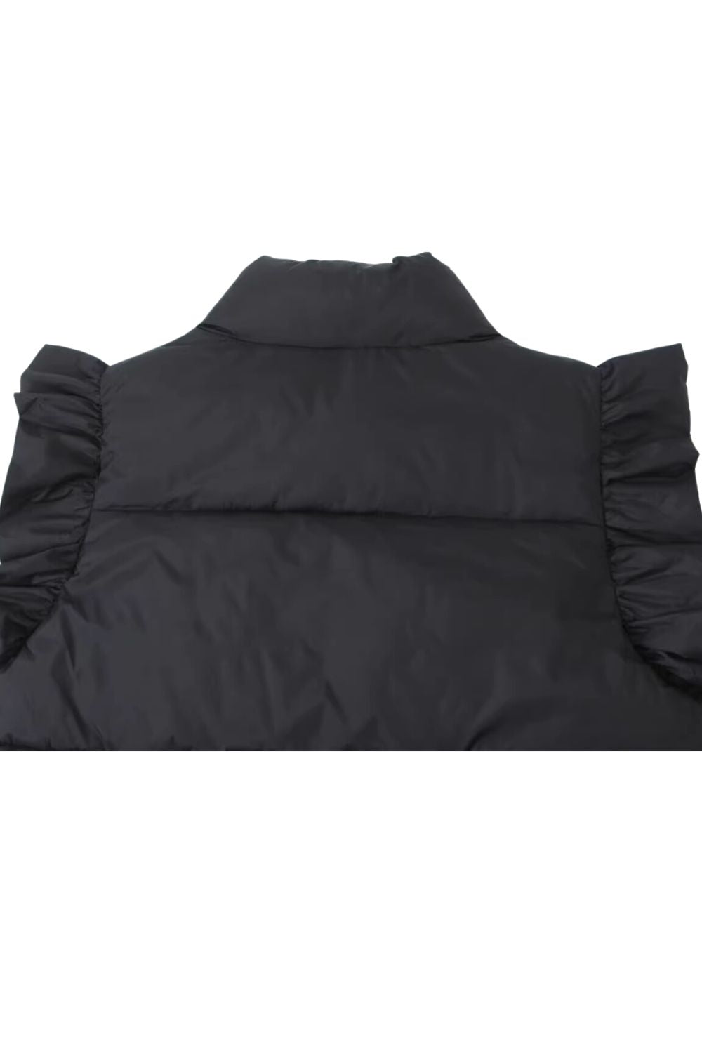 'Avery' Puffed Sleeve Stand Collar Padded Vest (5 Color)