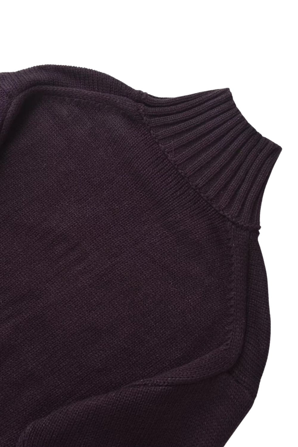 'Beth' Casual Long-Sleeve Dark Brown Sweater