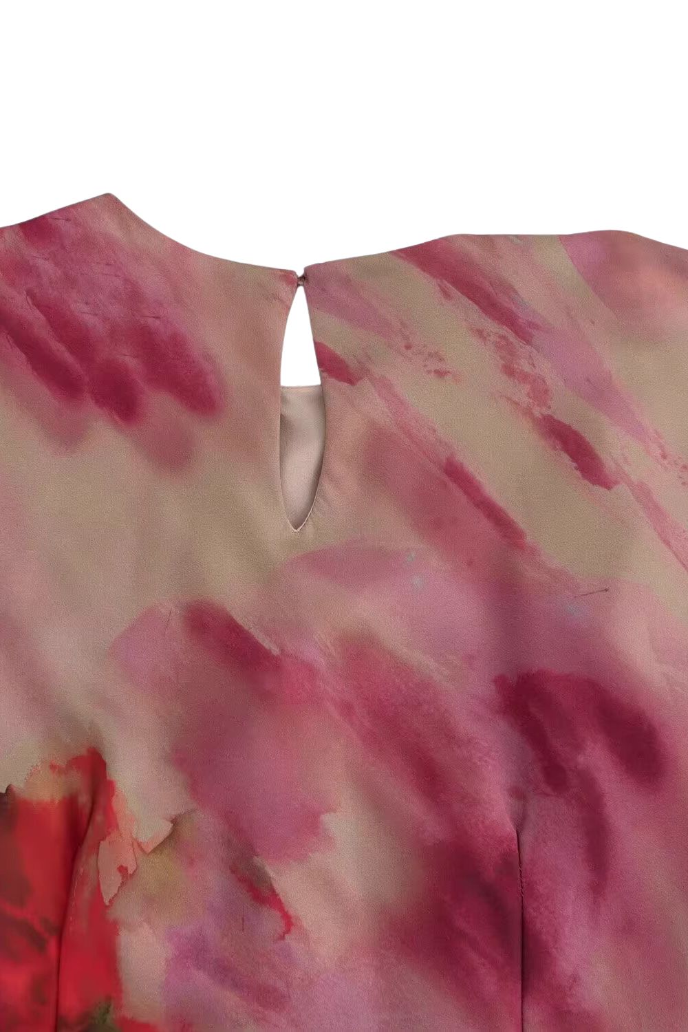 'Lucy' Knot-Detail Satin Texture Dress