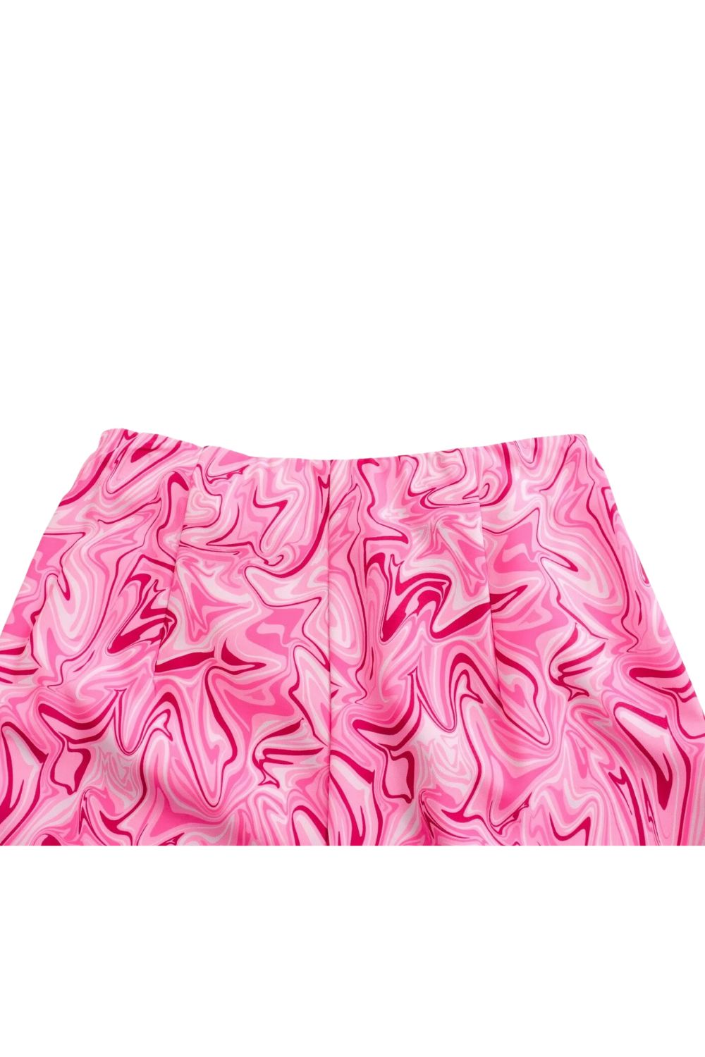 ‘Ustina’ Artistic Graffiti Tie-Dye Half-Wrap Shorts