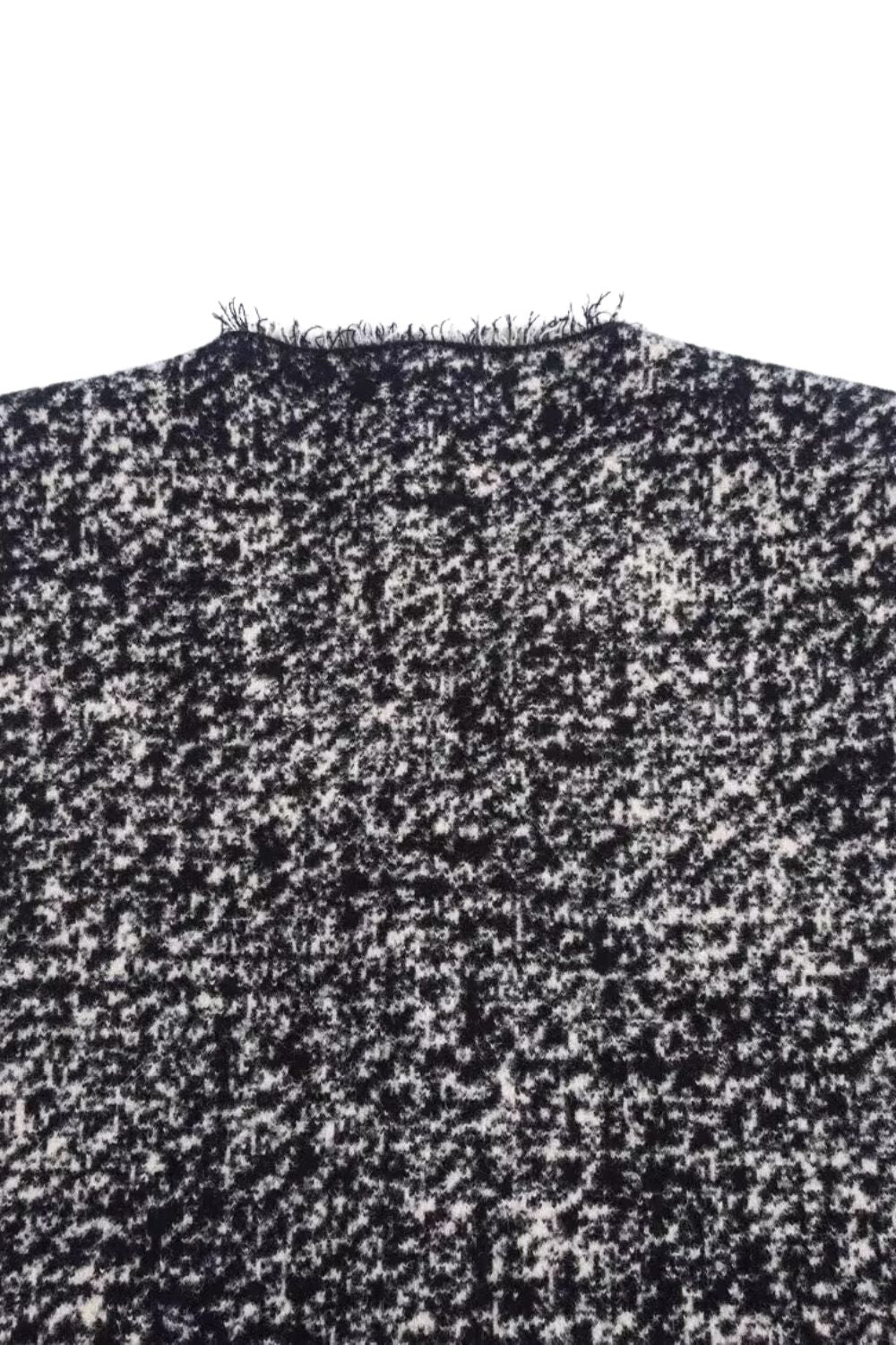 ‘Delilah’ Heathered V-Neck Fringed Knit Sweater Vest