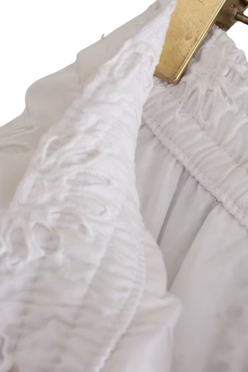 ‘Varvara’ Hollow-out Embroidered Halter Top & Bottom (Sold Separately)