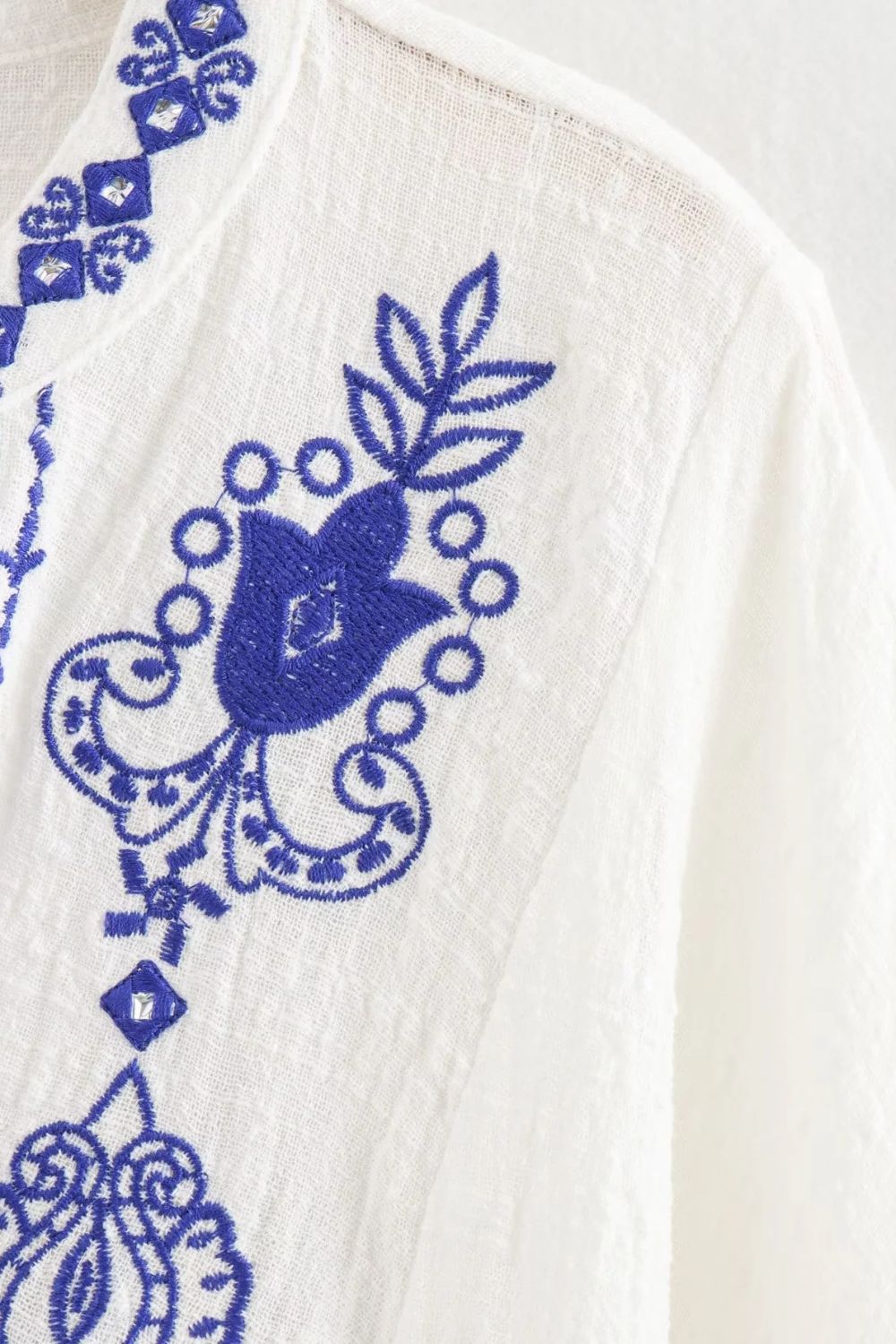 'Ellie' Embroidered Long Sleeve Shirt