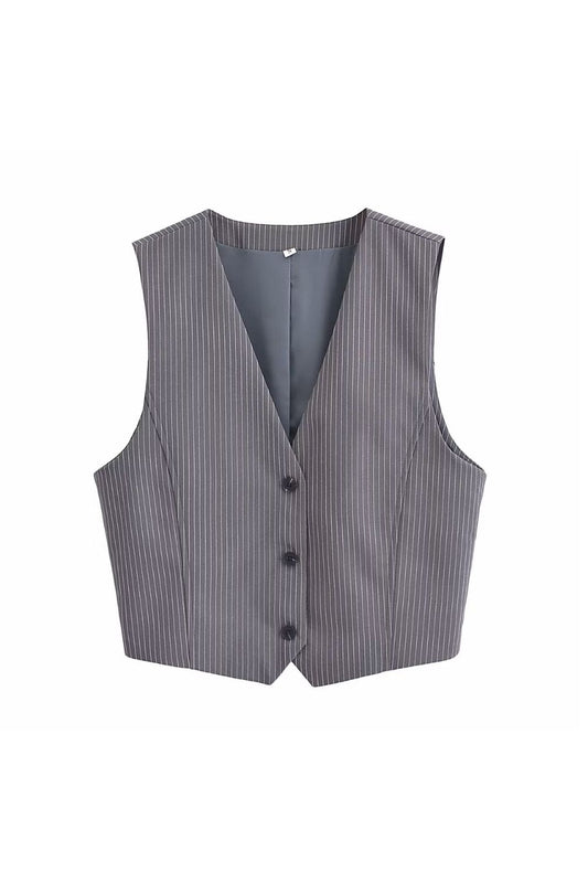 ' Brayden' Pinstripe Vest & Pants Suit (Sold Separately)