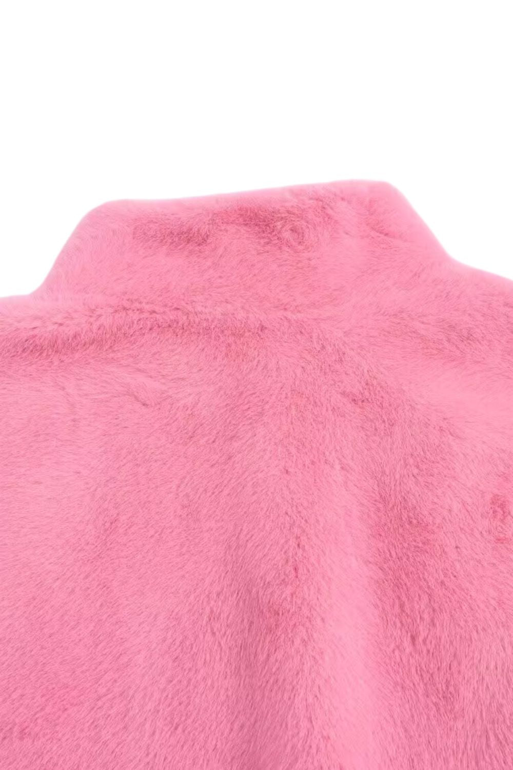 'Mia' Fleece Collar Zippered Jacket