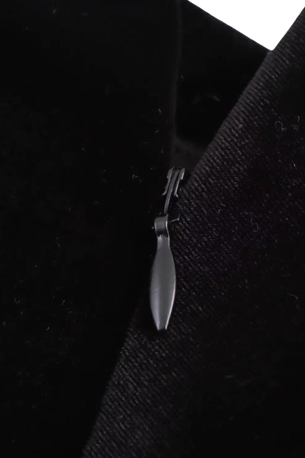 ‘Lucy’ Slim-Fit Minimalist Velvet Pleated Dress