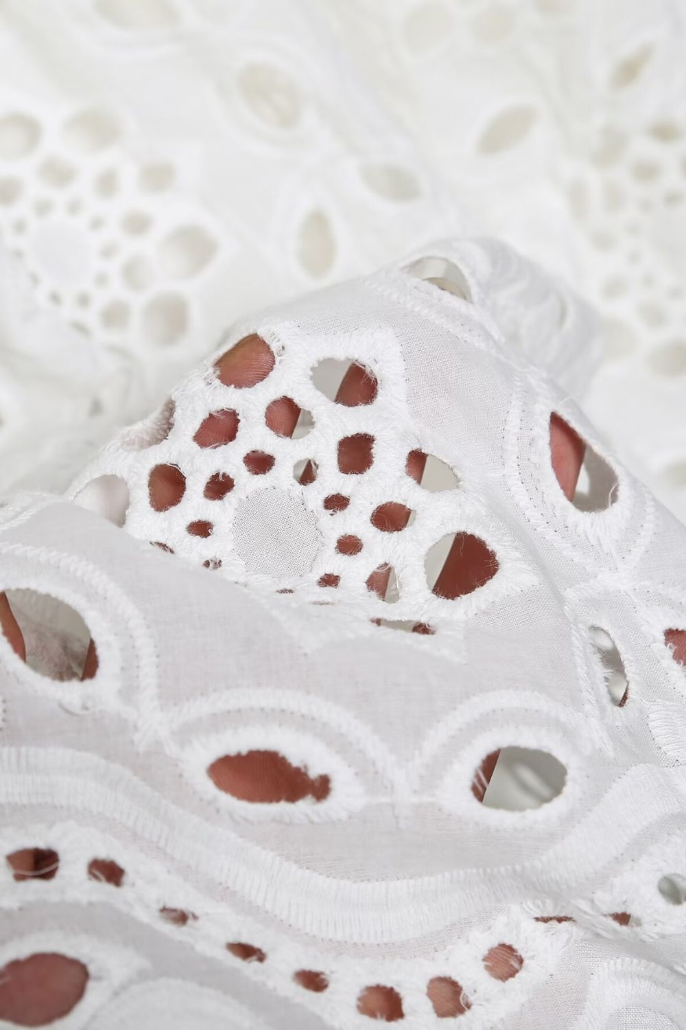 ‘Madison’ Color-Blocked Embroidered Lace Shirt & Skirt Set(Sold Seperately)