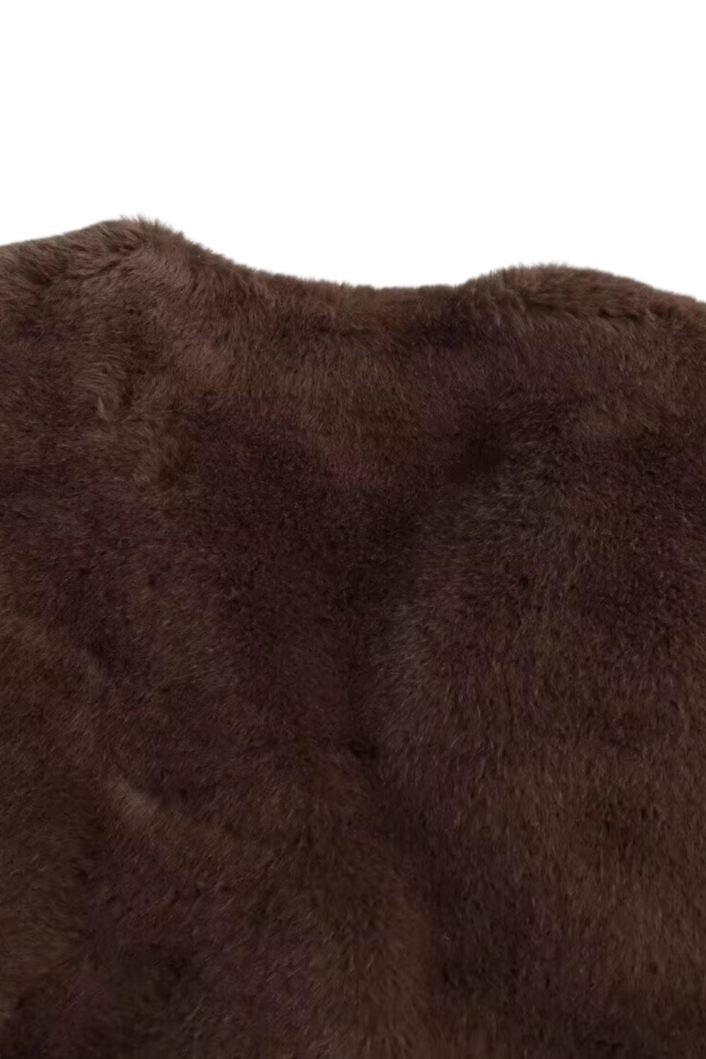 'Autumn' Faux Mink Fur Collar Jacket