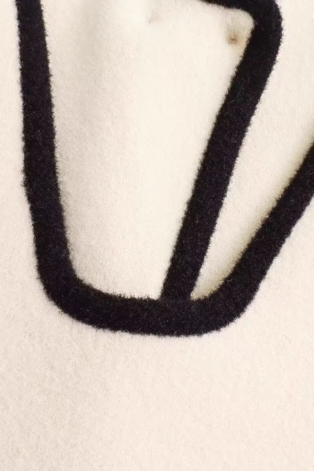 'Sue' Thick Knit Trimmed Vest Dress