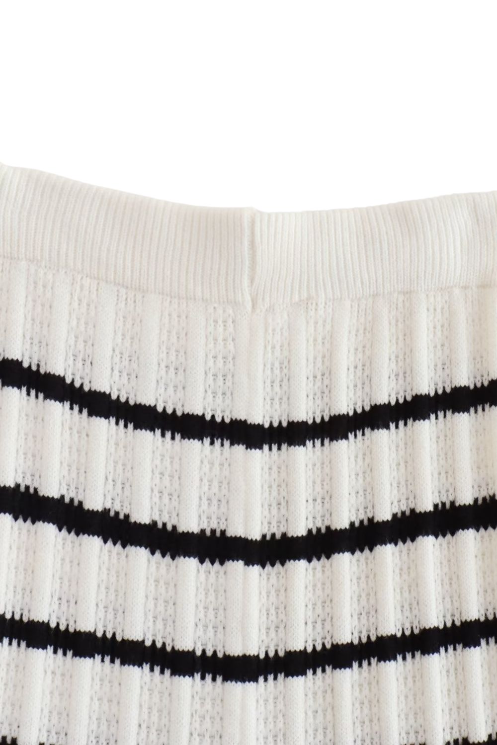 'Jasmine' Striped Knit Top & Straight-Leg Pants Set (Sold Separately)