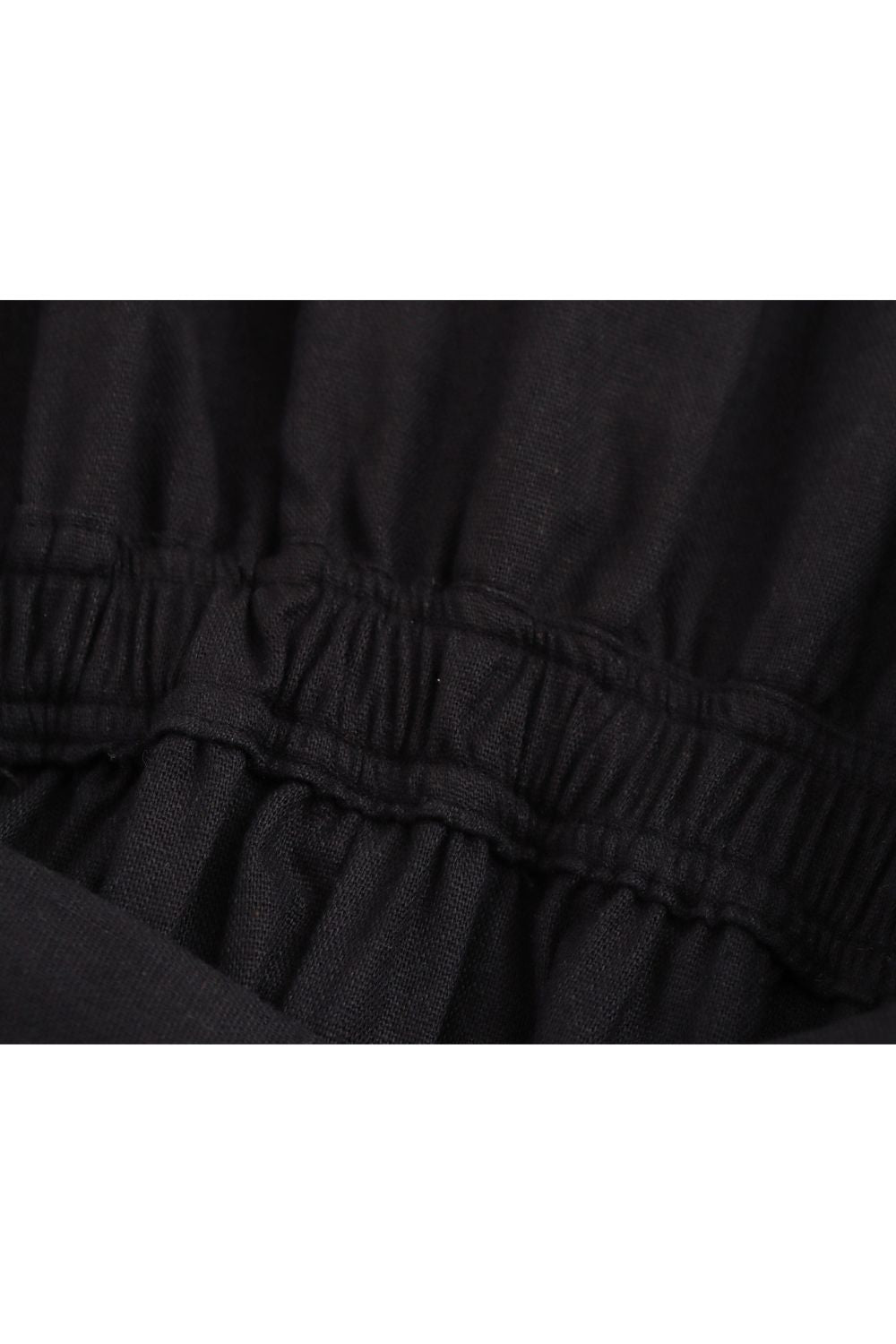 ‘Freya’ V-Neck Linen Blend Midi Dress