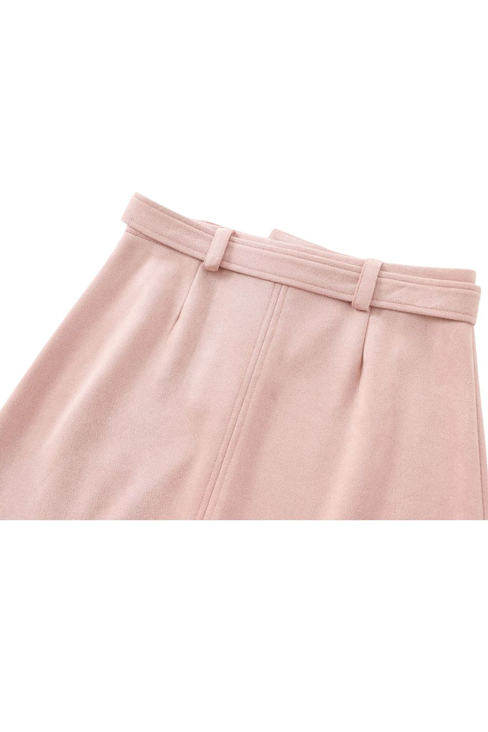 'Alice' Suede-Texture Mini Skirt