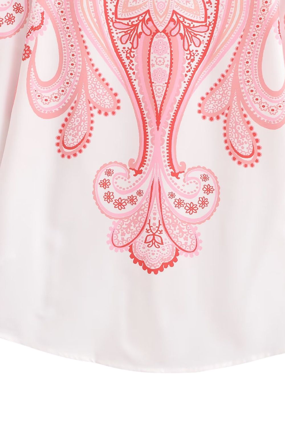 'Charlotte' Vintage Red Floral Long Sleeve Shirt