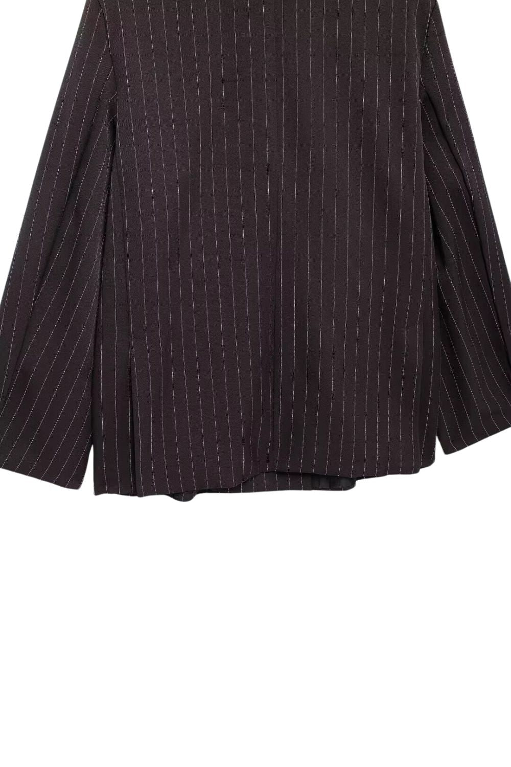 'Parker' Striped Double-Breasted Long-Sleeve Blazer