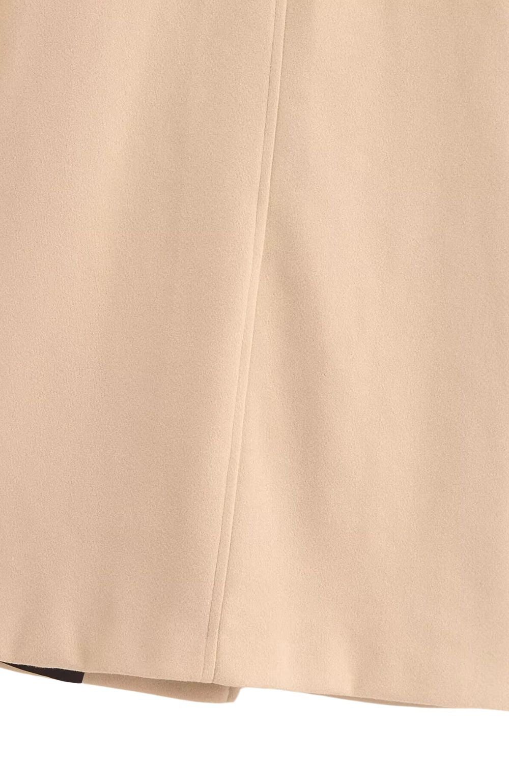 'Eliza' Camel Double-Breasted Cashmere Overcoat