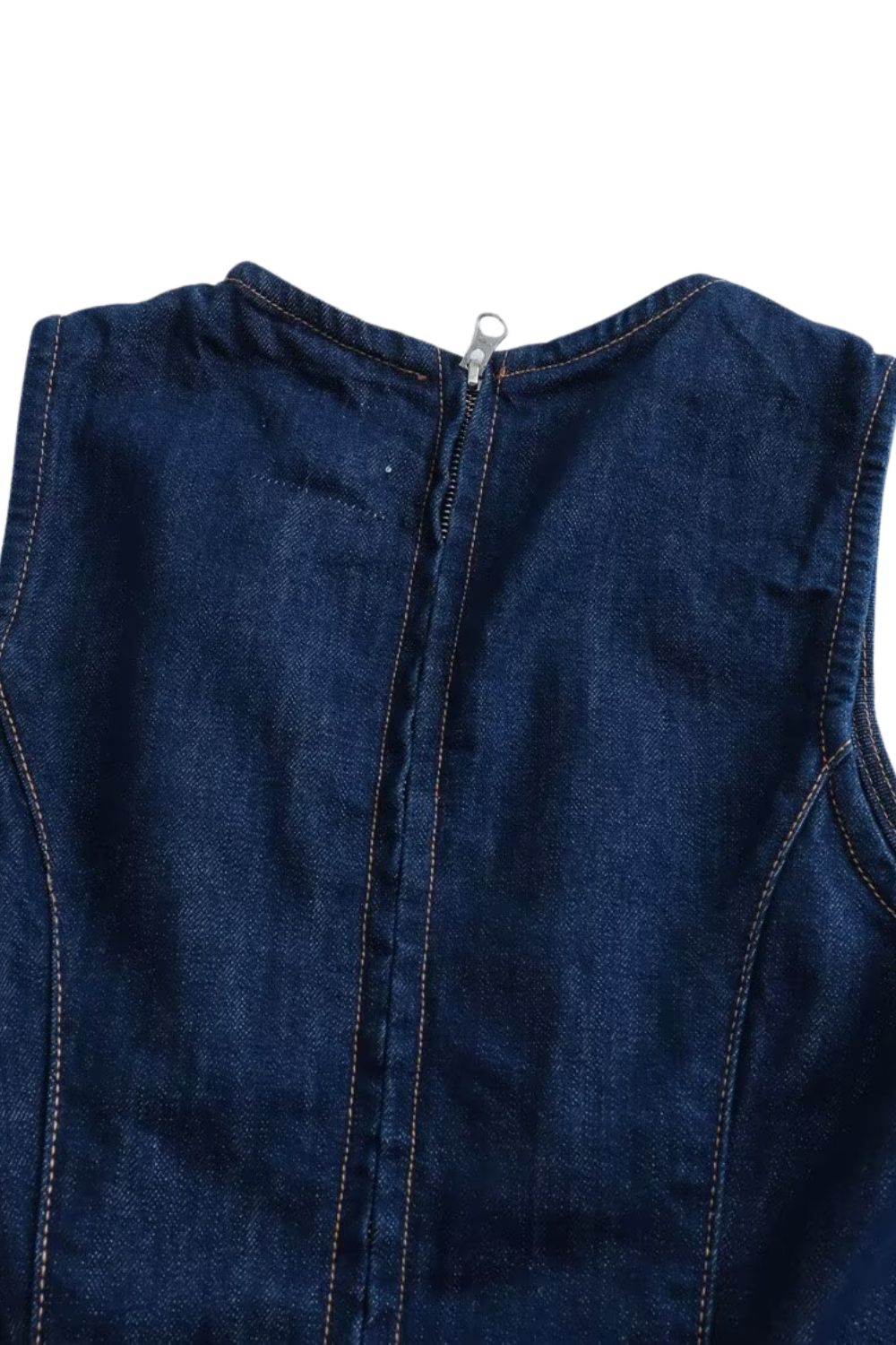 'Aurora' Sleeveless Denim Midi Dress