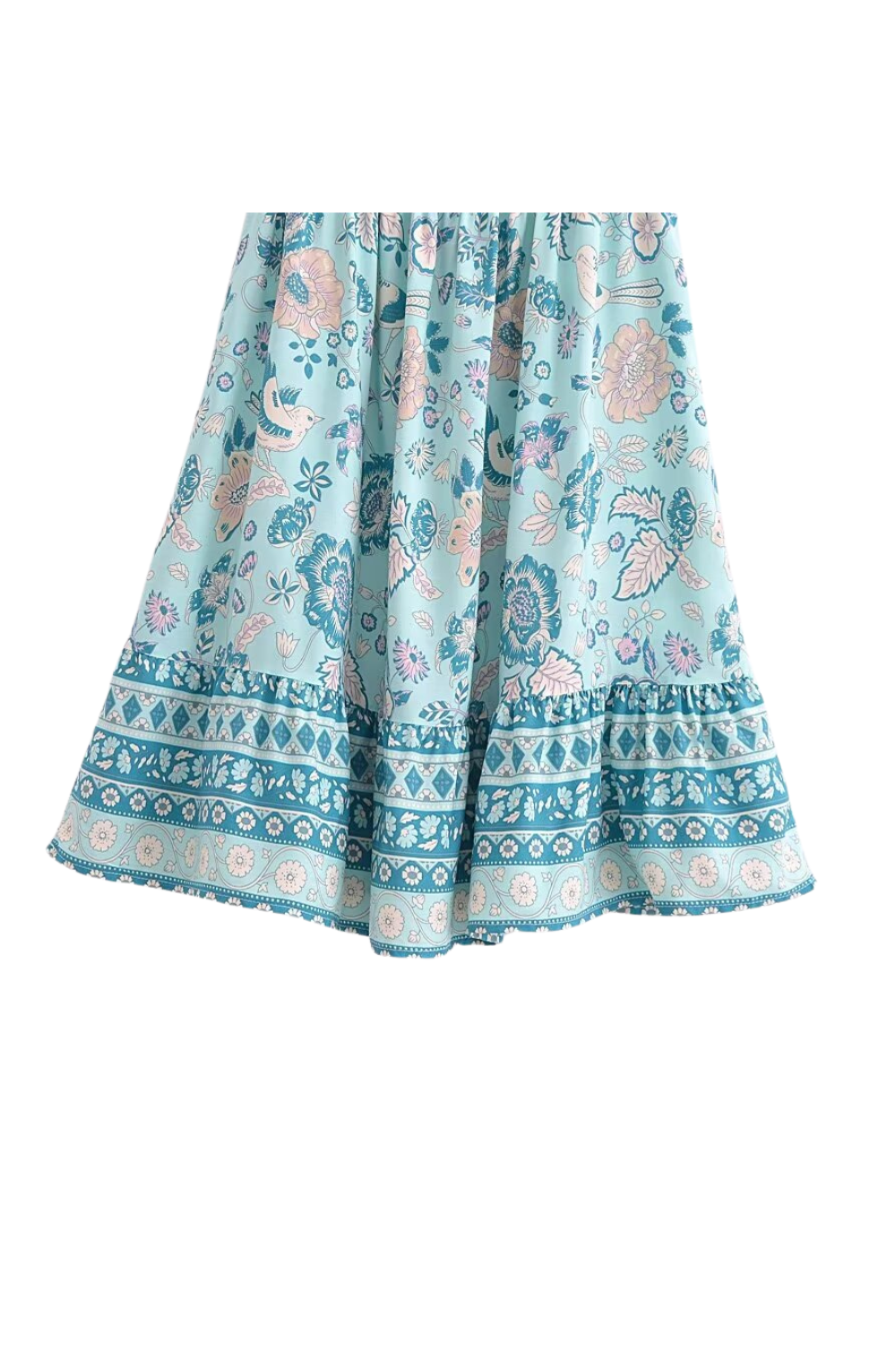 'Lsabelle' Lace-up Waist Pleated dress