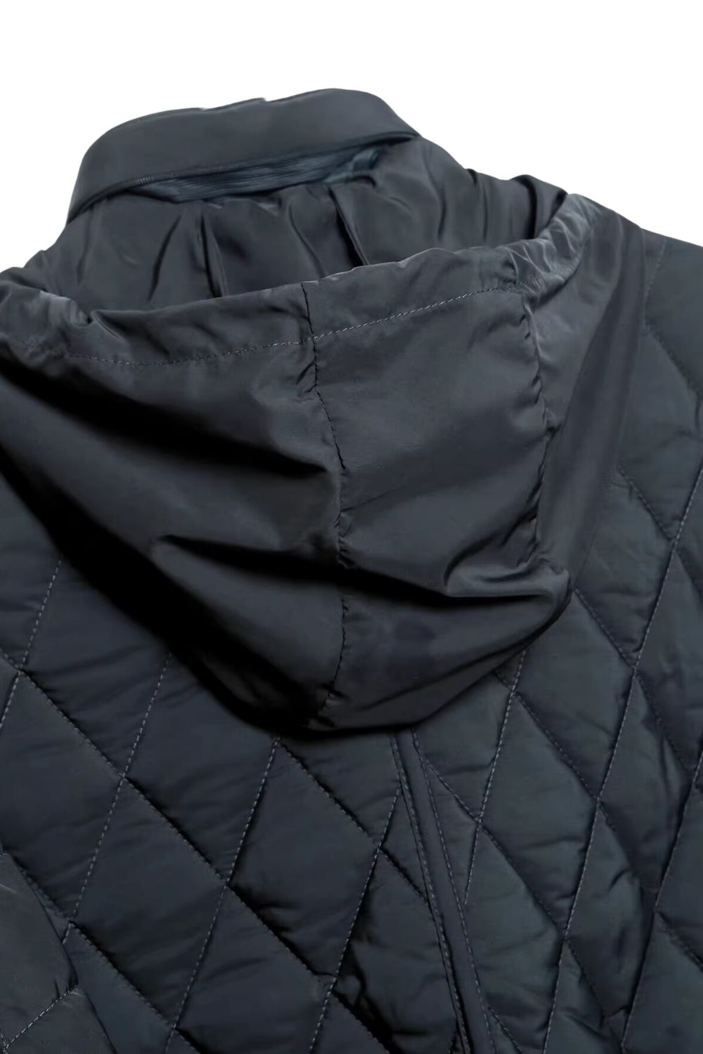 'Jade' Collared Foldable Hooded Down Jacket(2 color)