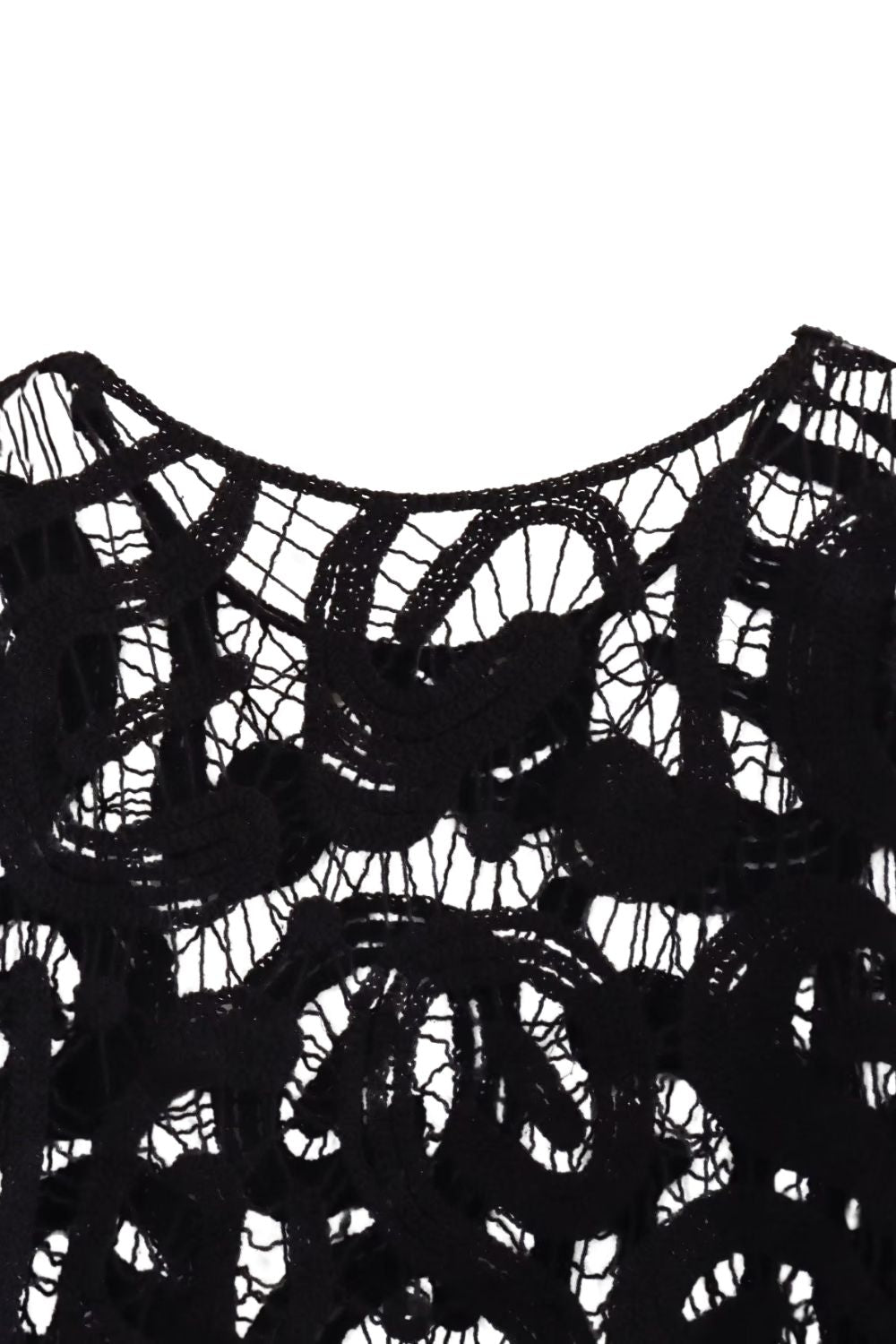 'Imogen' Crochet-Trimmed Long-Sleeve Knit Top