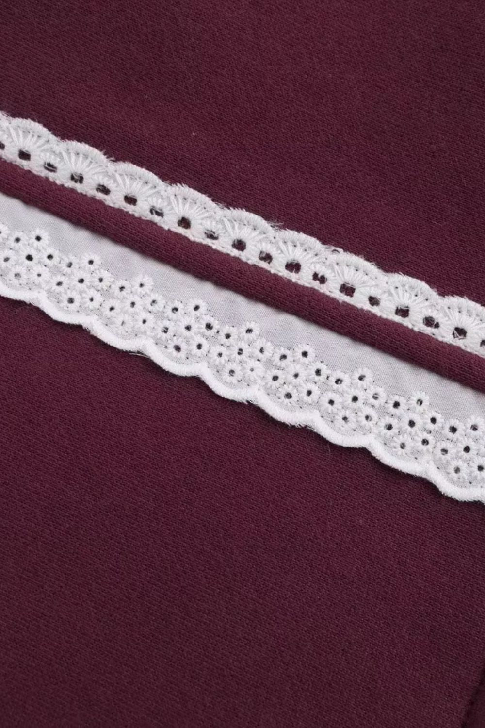 'Molly' Lace-Trimmed Fleece Lounge Tracksuit (Sold Separately)