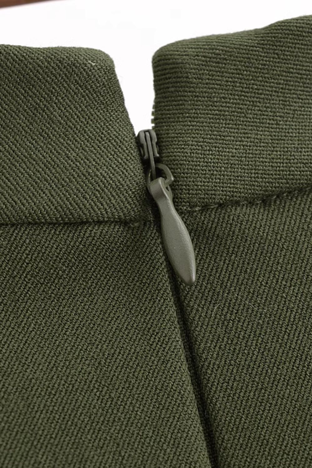 'Kathy' Sleek Gold Button-Accented Short Dress