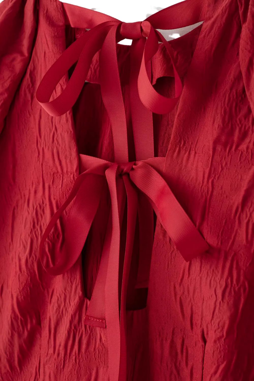 'Hayley' Back-Tie Jacquard Woven Dress