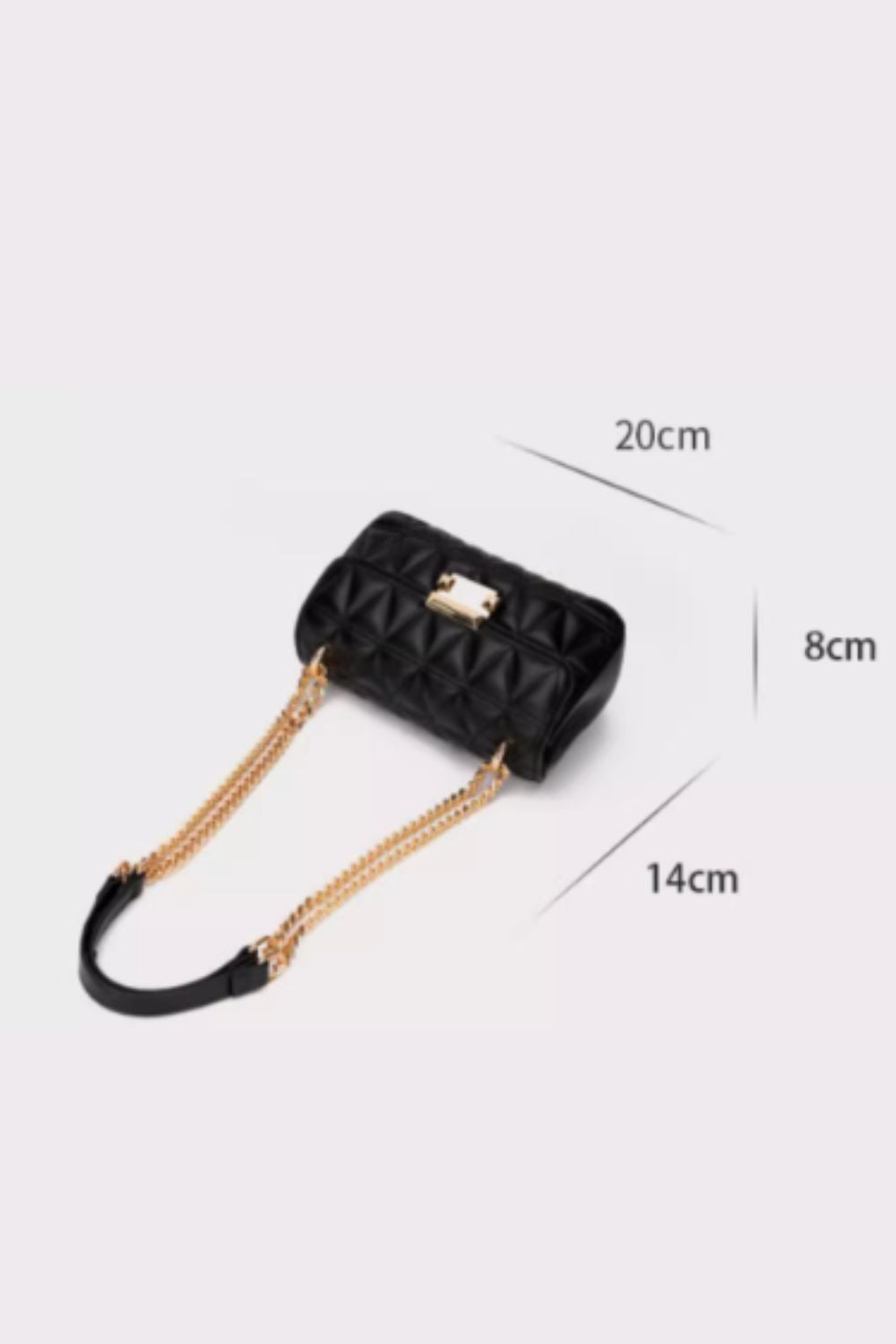 'Victoria' Quilted Diamond Crossbody Mini Bag(2 color)