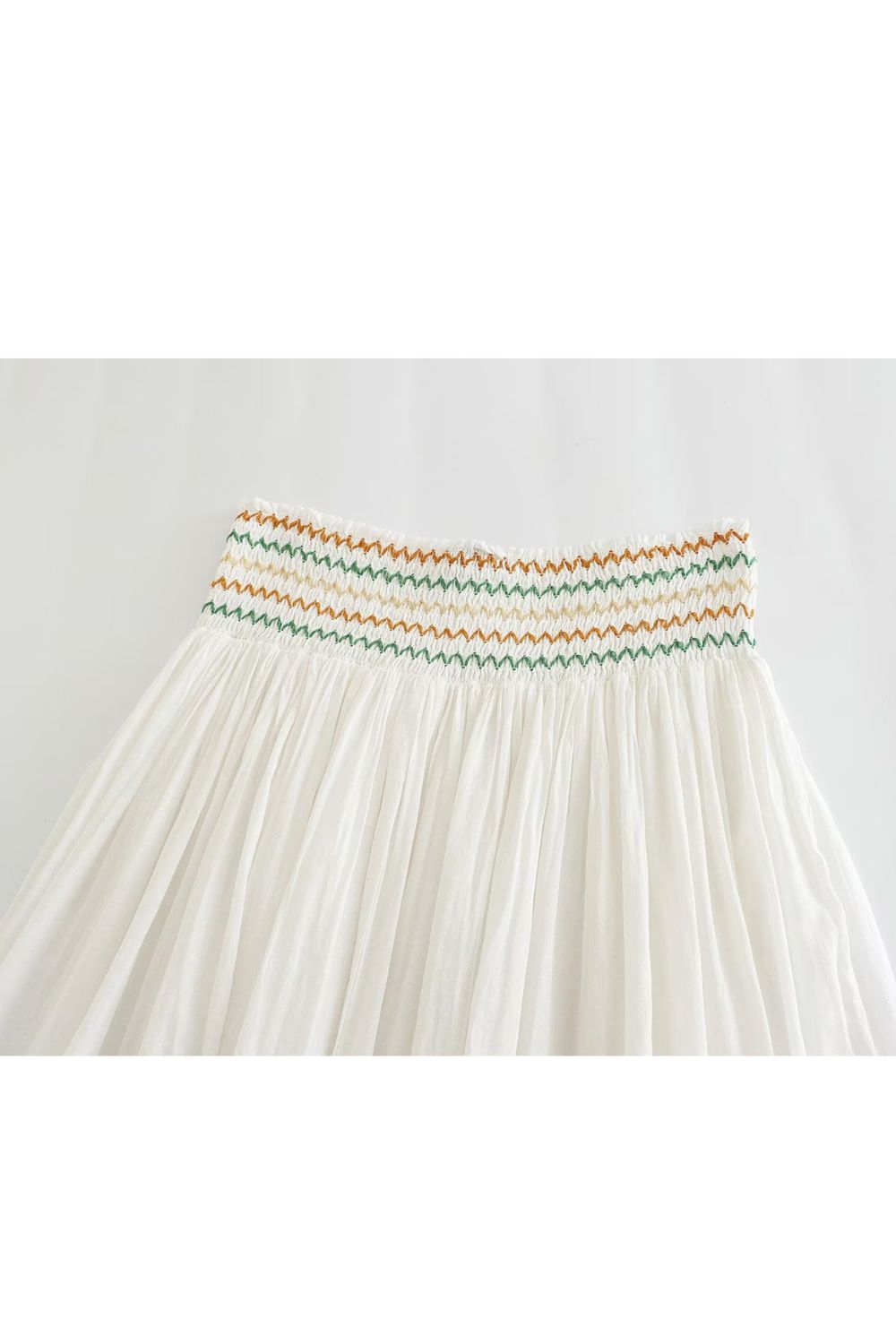 ’Sadie‘ Embroidered Batwing Shirt & Stretch Waist Skirt Set (Sold Separately)