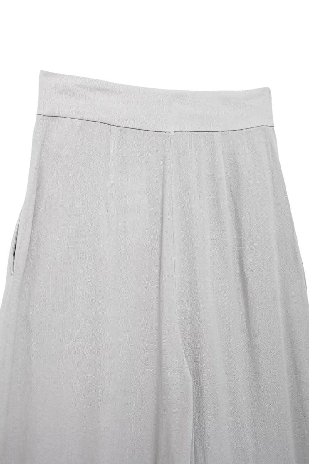 'Larisa'Linen Blend Pleated Pants