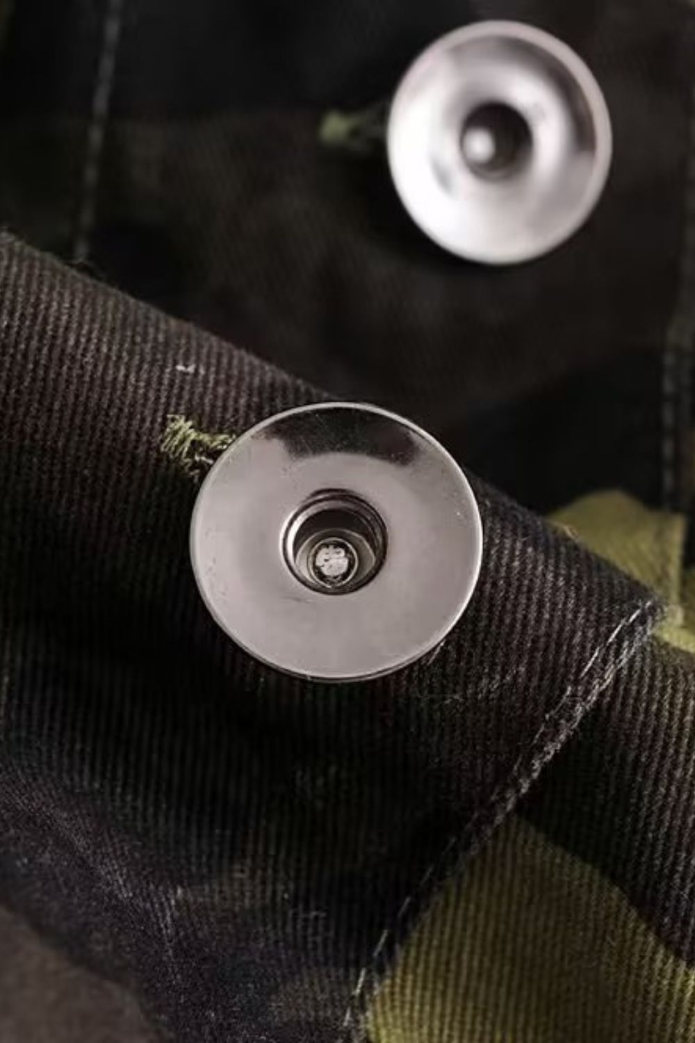 'Ella' Slim-Fit Camouflage Print Denim Jacket