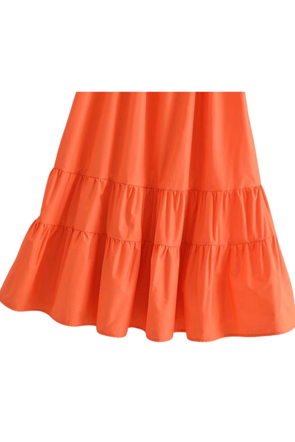 ‘Savannah’ Square Neckline Puff Sleeves Elastic Waist Dress