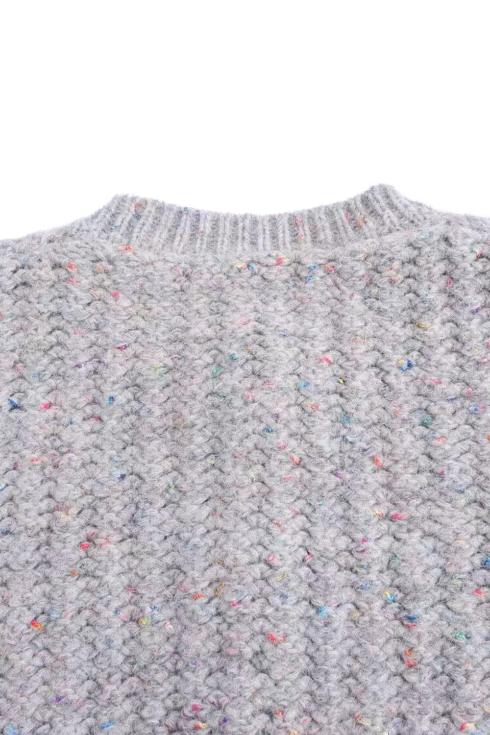 ‘Sara’ Colorful Dotted Knit Cardigan