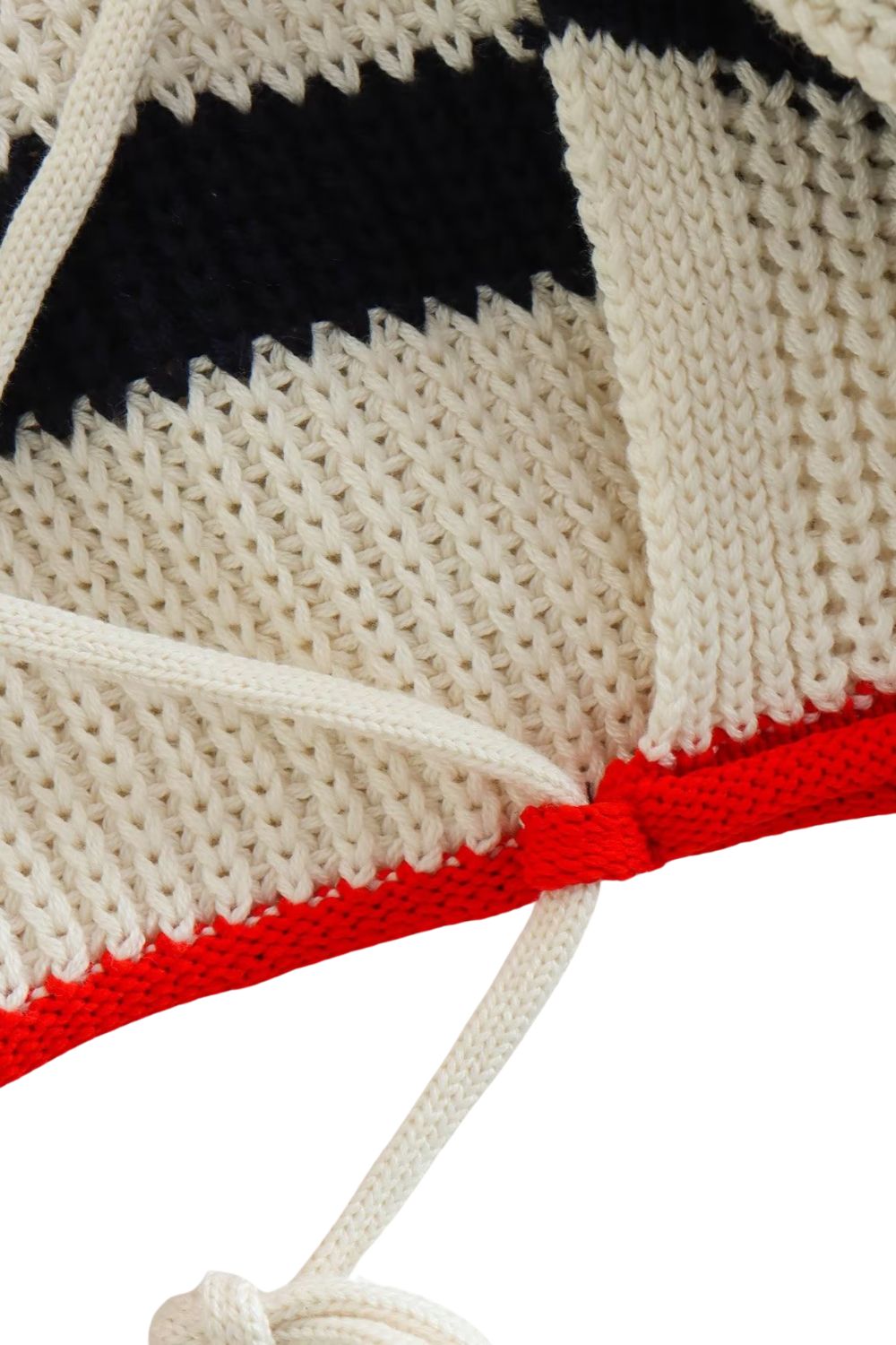 ‘Kamilla’ Striped Backless Knit Crop Top