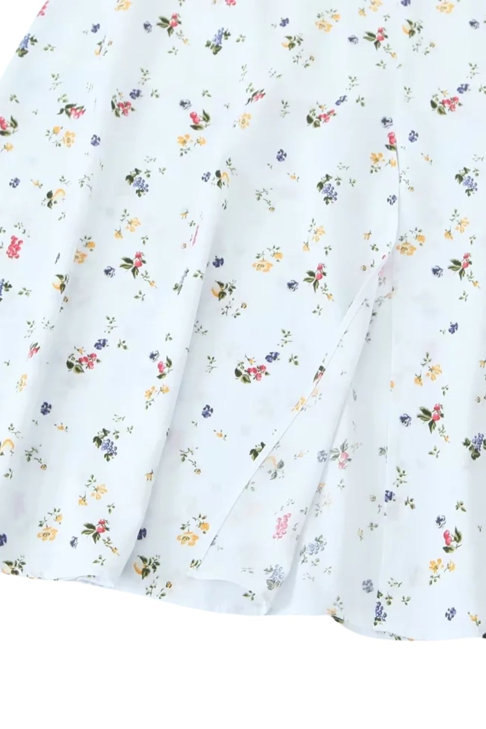 ‘Rosie’ Trendy Spaghetti Strap Slit Print Dress