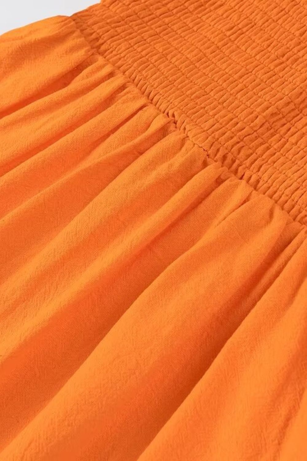 'Matilda' Flutter Sleeve Cinched Waist Elastic Long Dress