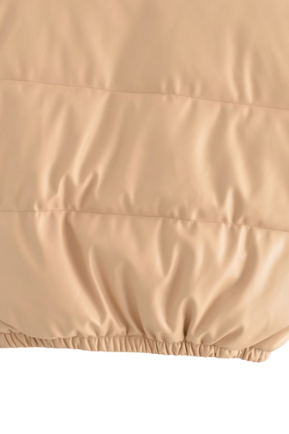 ' Max' Faux Leather Puffer Vest