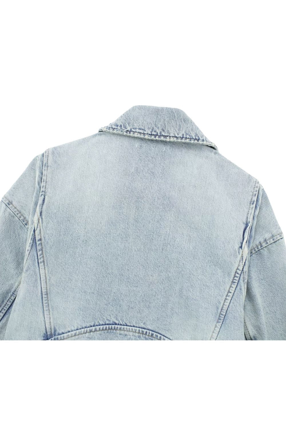 'Harper' Biker Style Denim Jacket