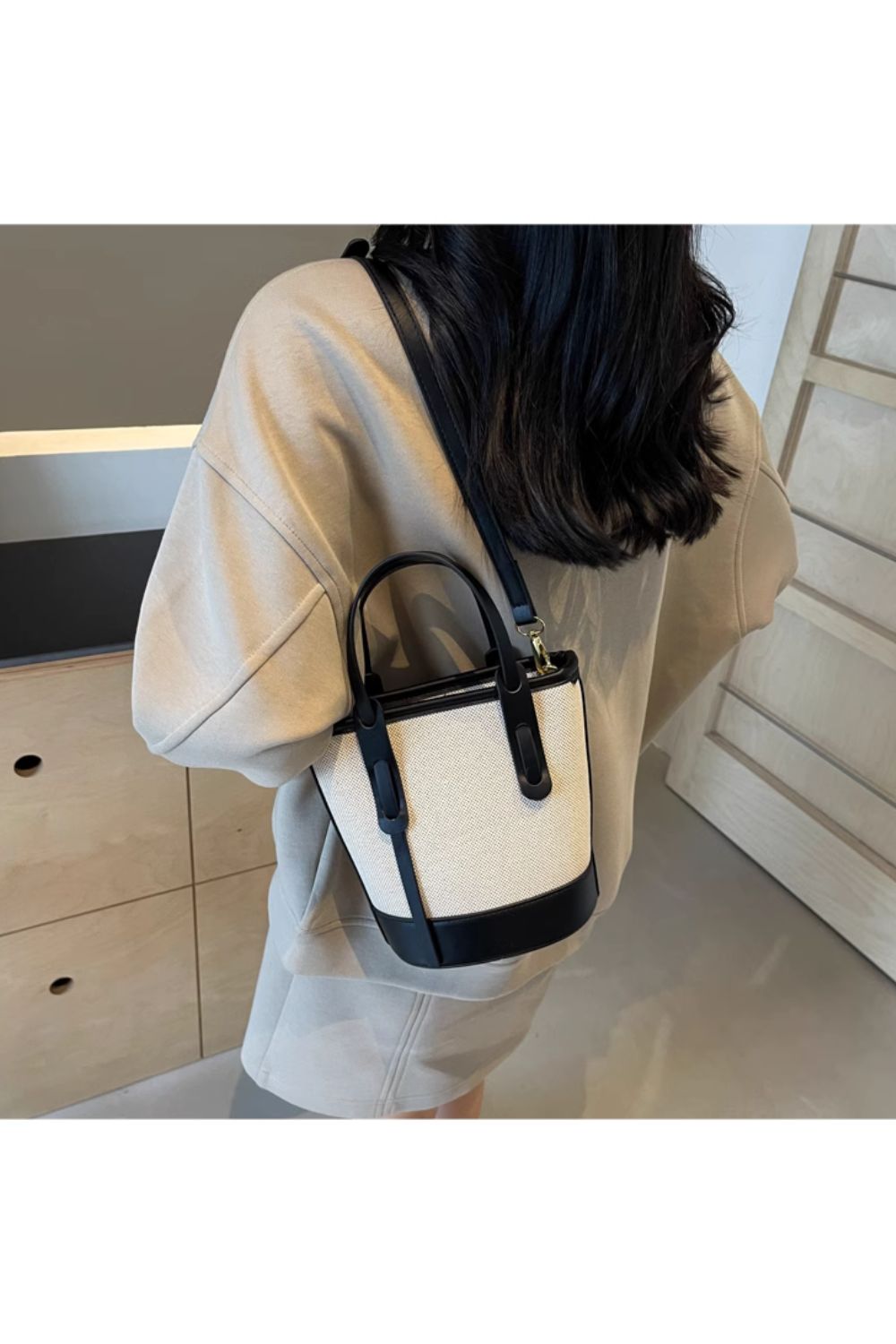 ‘Everly ’ Bucket Crossbody Bag(3 Color)