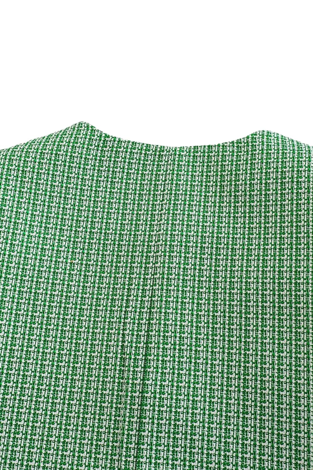 'Victoria' Textured Round-Neck Blazer Jacket