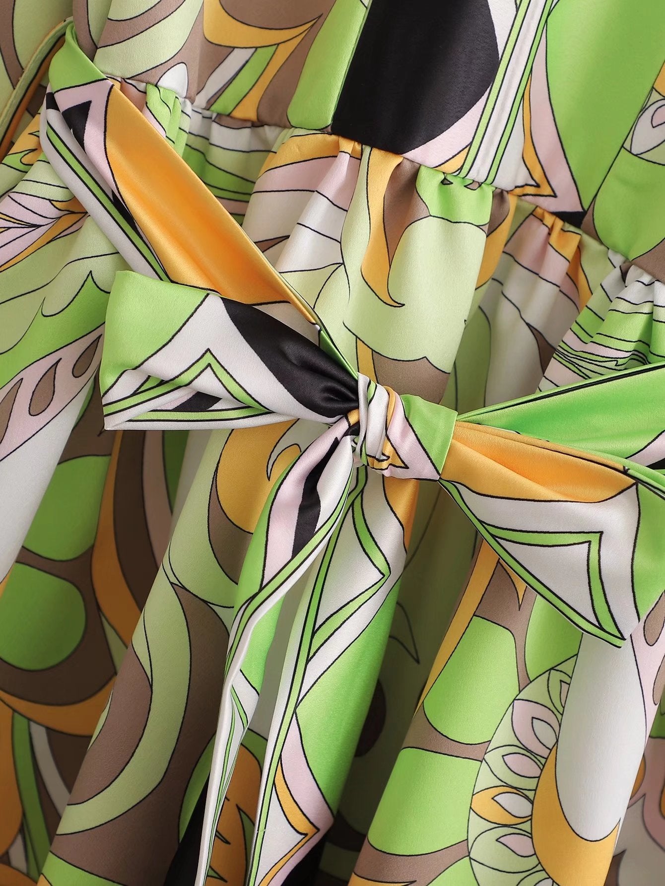 'Maya' Tropical Dream Printed Dress #168939