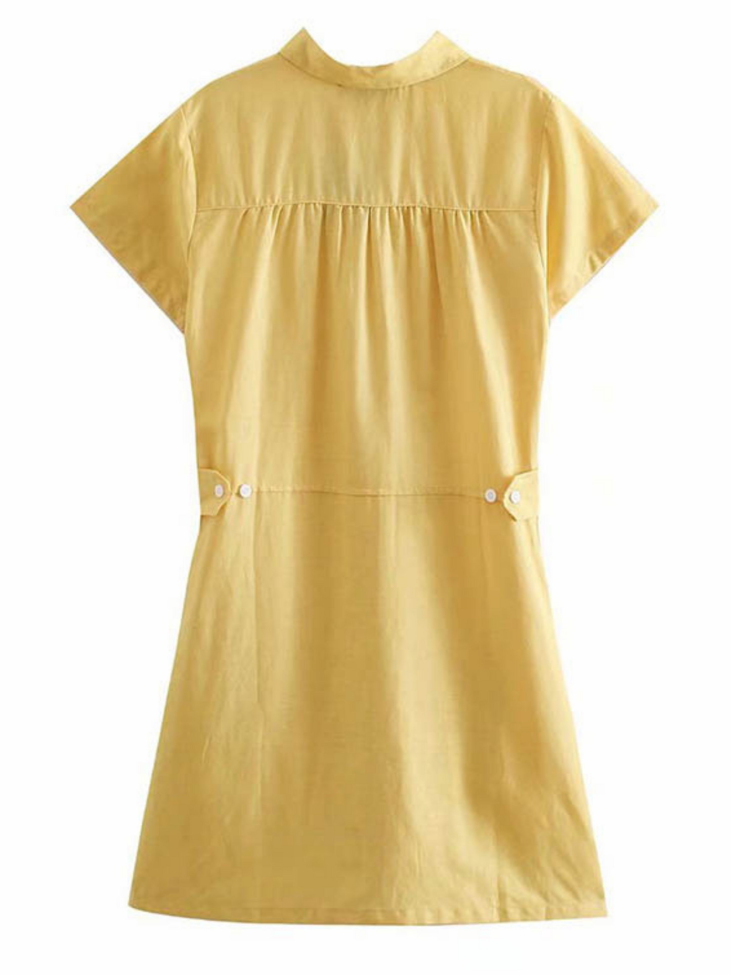 'Sydney' Linen Pocket Shirt Dress (2 Colors)