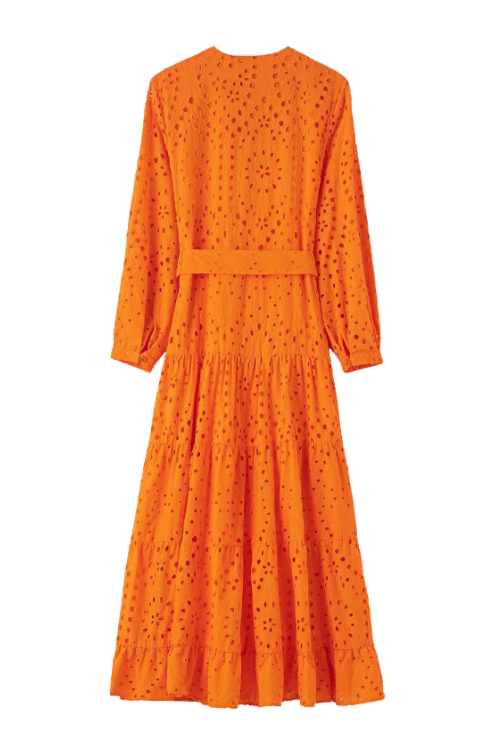 'Wrenley' V-Neck Eyelet Embroidery Dress