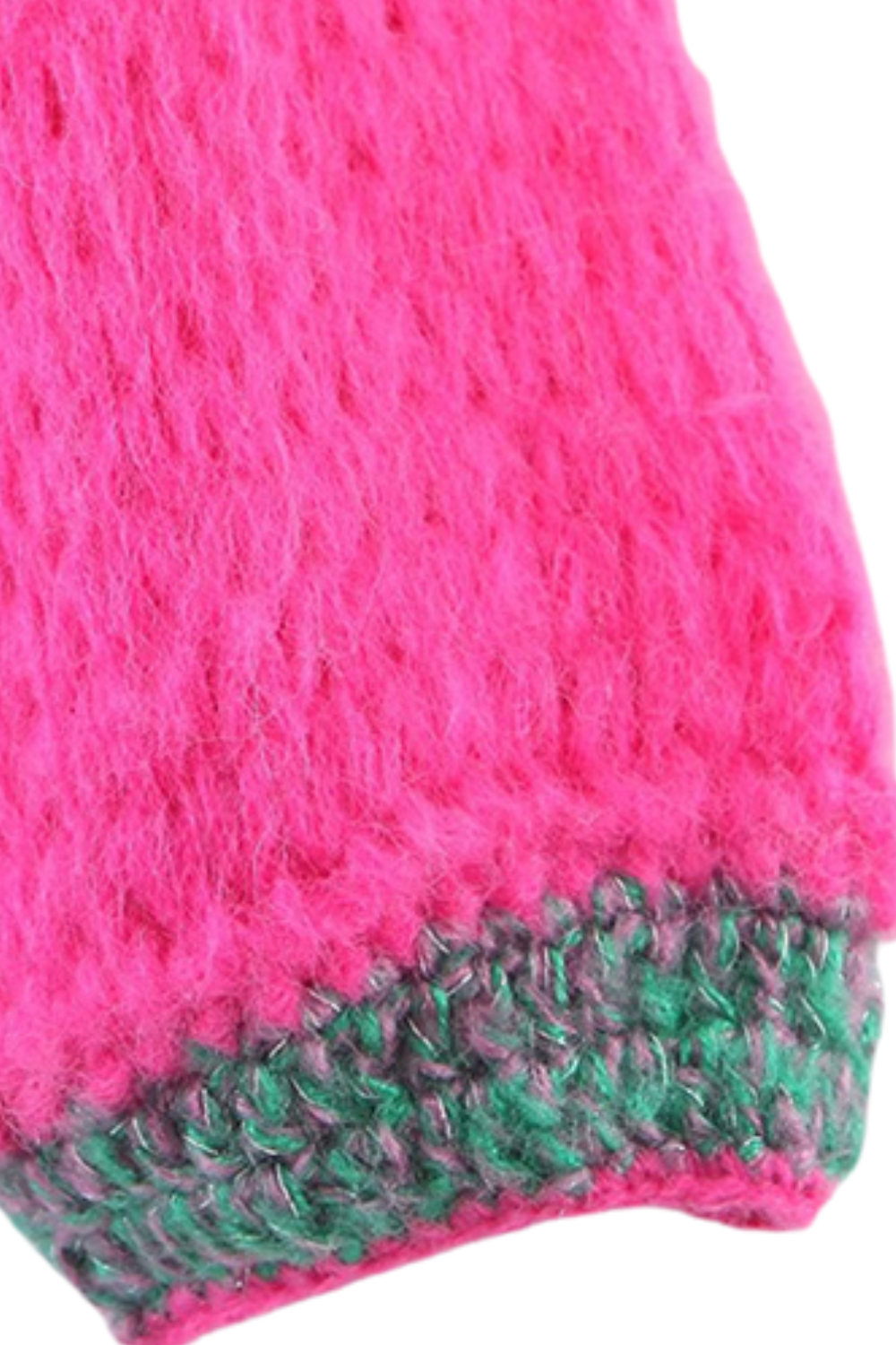 'Tatiana' Crochet Hand-Knitted Open Front Cardigan